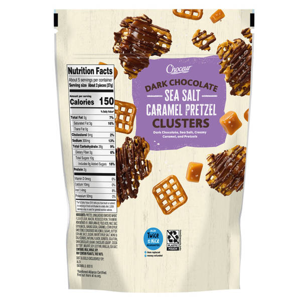 Choceur Dark Chocolate Caramel Pretzel, 6 oz