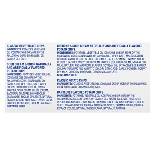 Kroger Potato Chip Variety Pack 18 ct / 1 oz