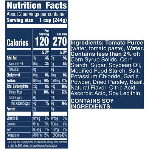 Progresso Tomato Basil Soup, Vegetable Classics Canned Soup, Gluten Free, 19 Oz