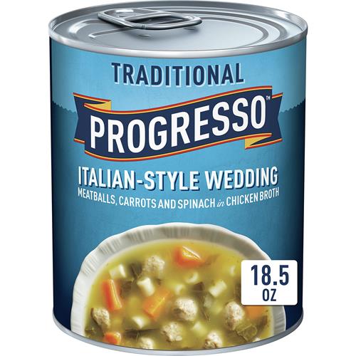 Progresso Italian-Style Wedding Soup, Traditional Canned Soup, 18.5 Oz
