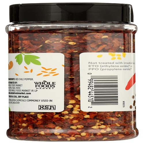 Whole Foods Market, Crushed Red Chile Peppers, 4.76 Ounce