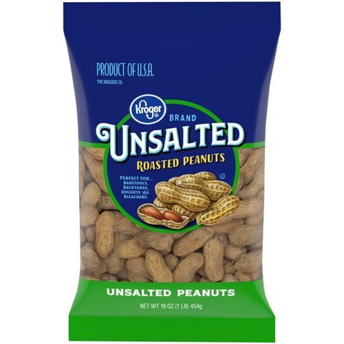 Kroger Unsalted In-Shell Peanuts 16 oz
