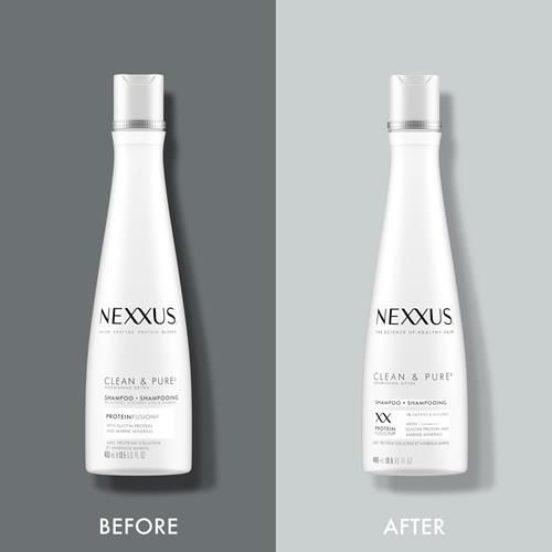 Nexxus Clean And Pure Clarifying Shampoo With Proteinfusion, For Nourished Hair Paraben-Free 13.5 Oz