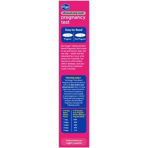 Kroger Advanced Early Result Pregnancy Test 2 ct