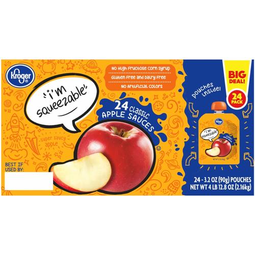 Kroger Classic Applesauce 24 ct / 3.2 oz