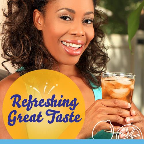 Crystal Light Sugar-Free Lemon Iced Tea Naturally Flavored Powdered Drink Mix 4 Count Pitcher Packets
