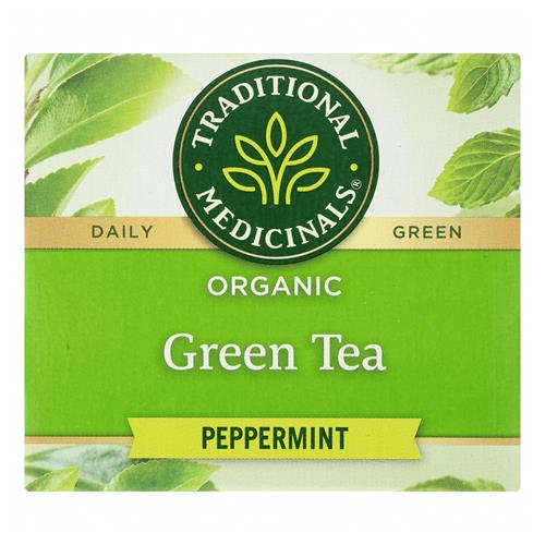 Traditional Medicinals, Tea Green Peppermint Organic, 16 Count