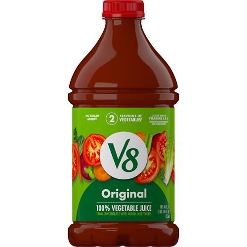 V8 Original 100% Vegetable Juice, 46 Fl Oz Bottle