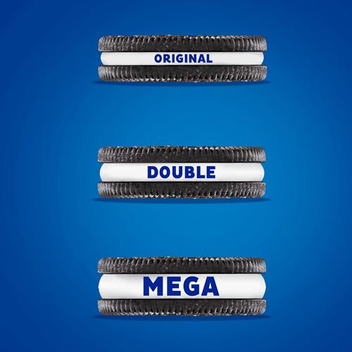 Oreo Mega Stuf Chocolate Sandwich Cookies, Party Size, 1 Lb 9.35 Oz