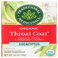 Traditional Medicinals, Tea Eucalyptus Throat Coat Organic, 16 Count