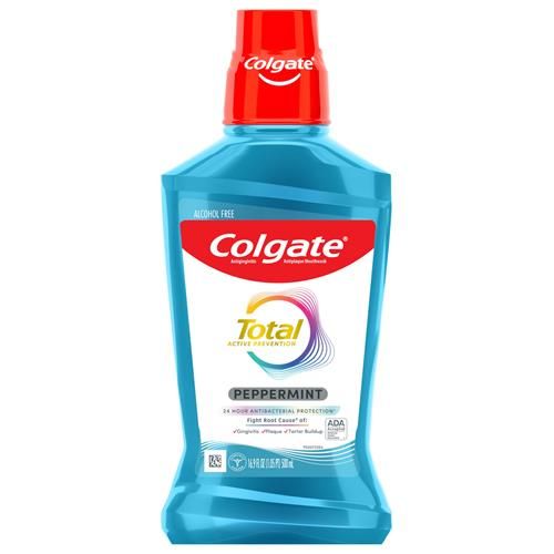 Colgate Total Pro-Shield Alcohol Free Mouthwash, Peppermint - 500Ml, 16.9 Fluid Ounce