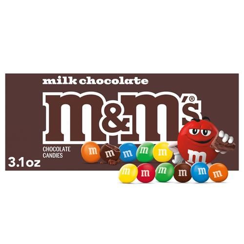 M&Ms Milk Chocolate Candy Theater Box, 3.1 Oz