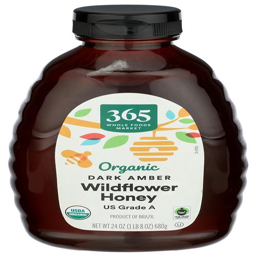 Whole Foods Market Organic Amber Mountain Forest Honey, 24 Ounce