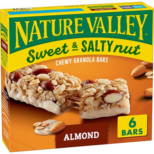 Nature Valley Granola Bars, Sweet And Salty Nut, Almond, 6 Bars, 7.2 Oz