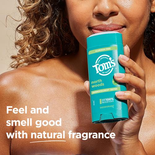 Tom’S Of Maine North Woods Aluminum Free Natural Deodorant For Women & Men | Goes On Clear | Odor & Wetness Protection | Naturally Derived And Moisture-Locking Ingredients | 3.25 Oz