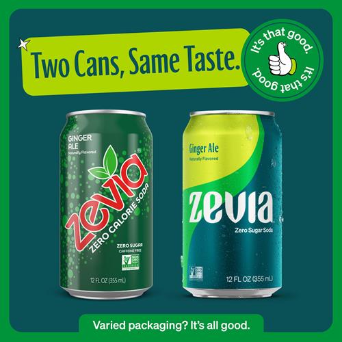 Zevia Zero Sugar Soda, Ginger Ale, 12 Ounce Cans (Pack Of 12)