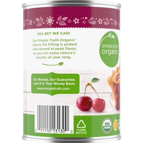 Simple Truth Organic Cherry Pie Filling Whole Cherries 21 oz
