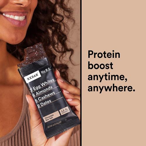 Rxbar Protein Bars, Protein Snack, Snack Bars, Chocolate Sea Salt, 9.1Oz (5 Bars)