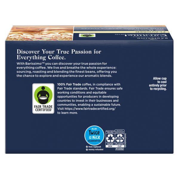 Barissimo Caramel Flavored Coffee Pods, 12 count