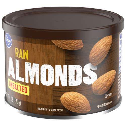 Kroger Raw Unsalted Almonds 6 oz