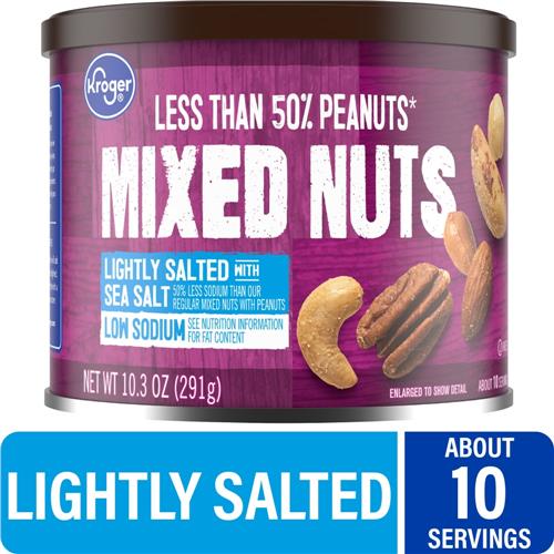 Kroger Lightly Salted Mixed Nuts 10.3 oz
