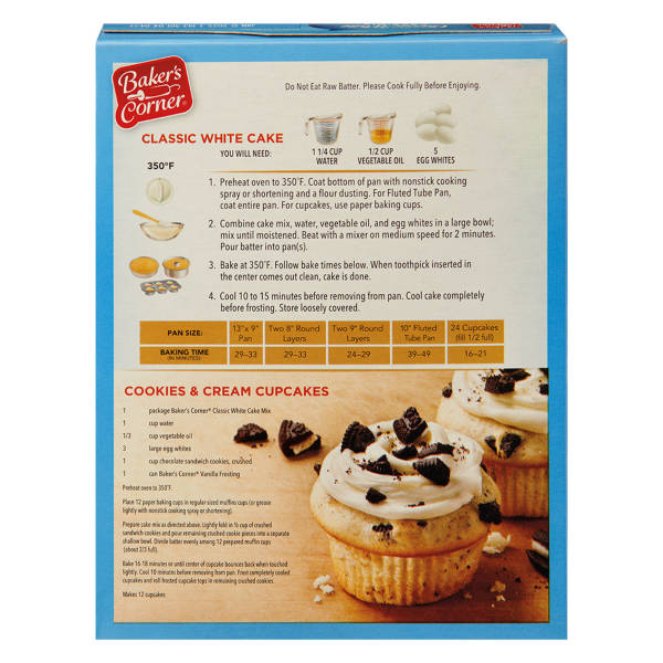 Baker's Corner Extra Moist Classic White Cake Mix, 15.25 oz