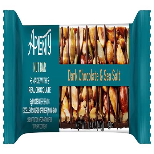 Aplenty Dark Chocolate & Sea Salt Nut Bar, 6 Count