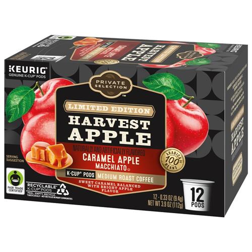 Private Selection Caramel Apple Macchiato Medium Roast Coffee Pods 12 ct