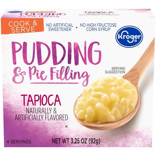 Kroger Tapioca Pudding & Pie Filling 3.25 oz