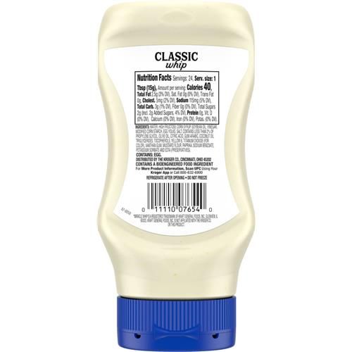 Kroger Classic Whip Mayo-Like Dressing 12 fl oz