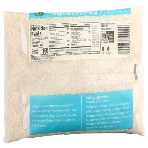 Whole Foods Market Organic Long Grain White Rice, 32 Oz
