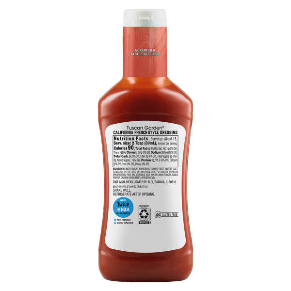 Tuscan Garden California  French Style Dressing, 16 fl oz