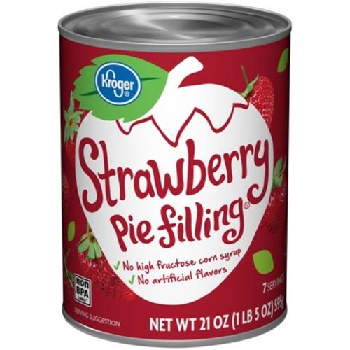 Kroger Strawberry Pie Filling & Topping 21 oz