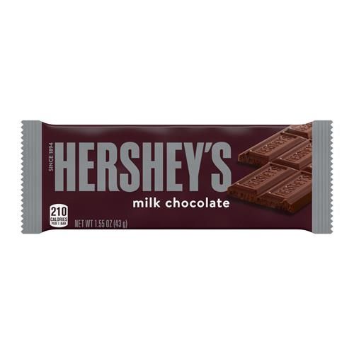 Hersheys Milk Chocolate Candy Bar, 1.55 Oz