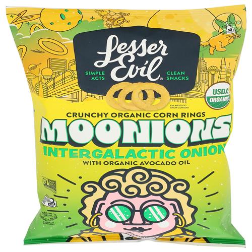 Lesserevil Organic Intergalactic Onion Moonions, 6 Oz