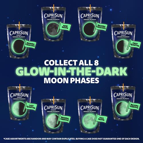 Capri Sun Moon Punch Wild Cherry Flavored Juice Drink Blend From Concentrate With Other Natural Flavor 10 Ct Box, 6 Fl Oz Pouches