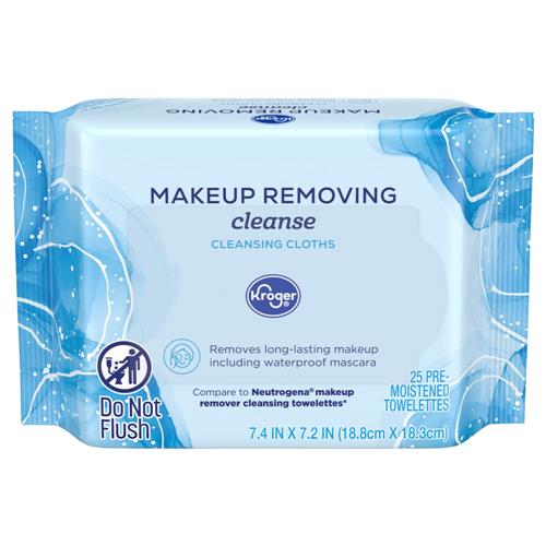 Kroger Scented Makeup Removing & Cleansing Cloths 25 ct