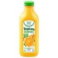 Tropicana Essentials 100% Orange Juice Blend, Some Pulp, Calcium + Vitamins C, D, E, No Added Sugar, 46 Fl Oz Bottle