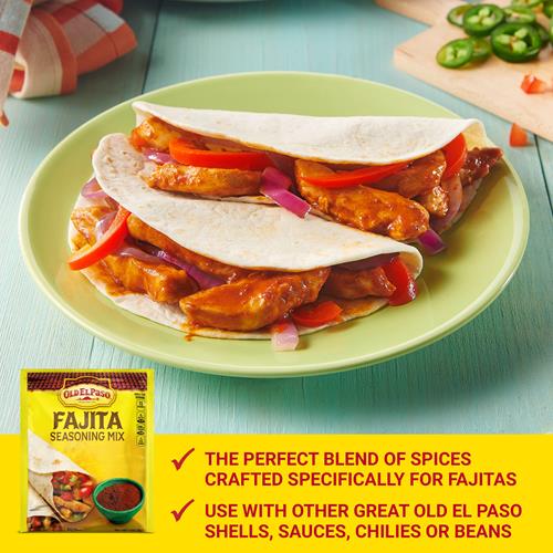 Old El Paso Fajita Seasoning Mix, Meal Prep, Spices And Seasonings, 1 Oz Packet