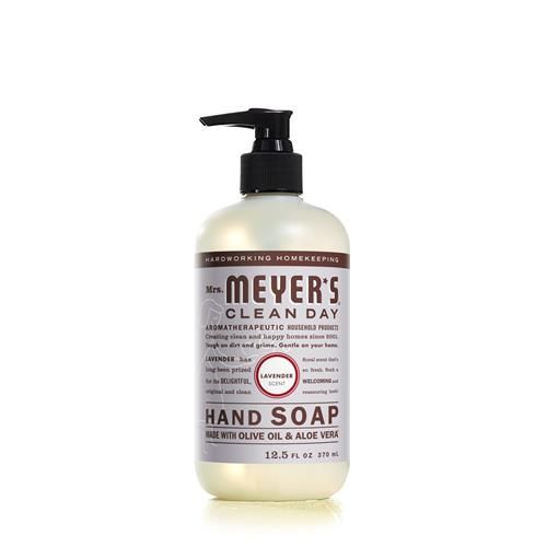 Mrs. Meyers Clean Day Hand Soap, Made With Essential Oils, Biodegradable Formula, Lavender, 12.5 Fl. Oz