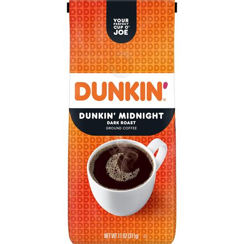Dunkin’ Midnight Dark Roast Ground Coffee, 11 Ounce (Pack Of 1)