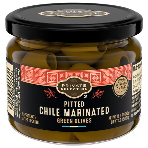 Private Selection Chile Marinated Green Olives 10.2 oz