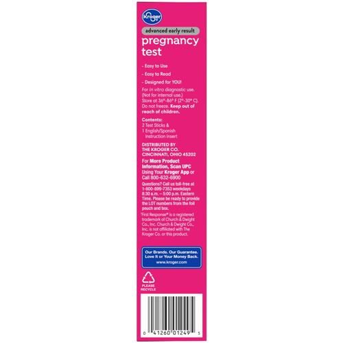 Kroger Advanced Early Result Pregnancy Test 2 ct