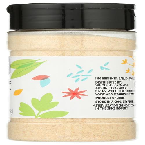 Whole Foods Market, Garlic Granules, 2.43