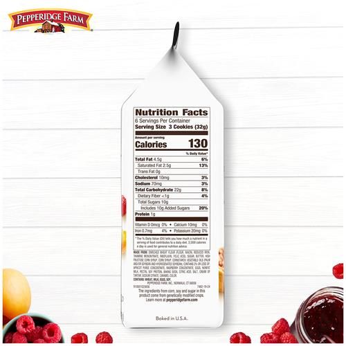 Pepperidge Farm Verona Apricot Raspberry Thumbprint Cookies, 6.75 Oz. Bag