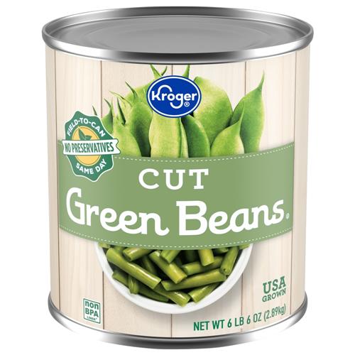 Kroger Cut Green Beans 102 oz