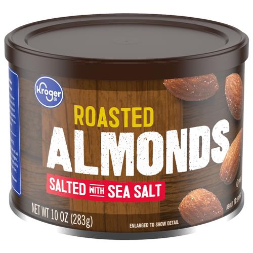 Kroger Roasted Almonds with Sea Salt 10 oz