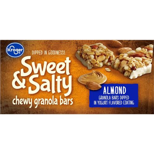 Kroger Sweet & Salty Almond Granola Bars 18 ct