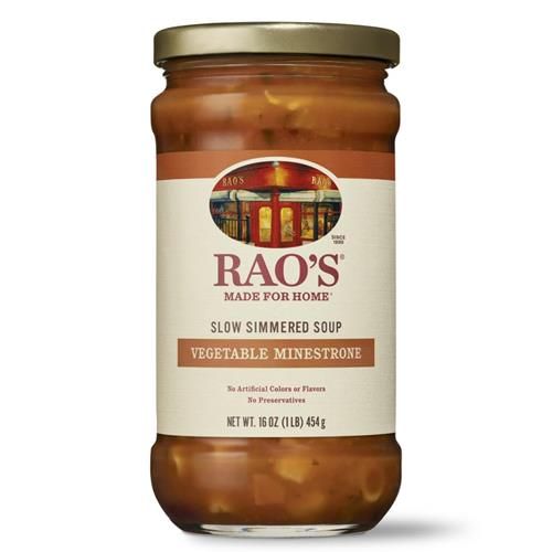 Raos Homemade Vegetable Minestrone Soup, 16Oz, Real Vegetables, Traditional Italian Heat And Serve Soup