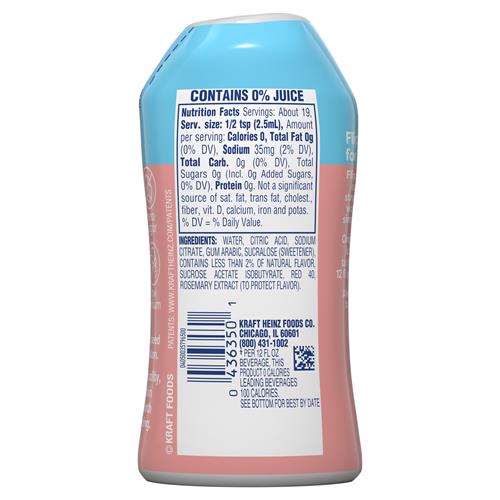 Crystal Light Liquid Strawberry Lemonade Naturally Flavored Drink Mix, 1.62 Fl Oz Bottle